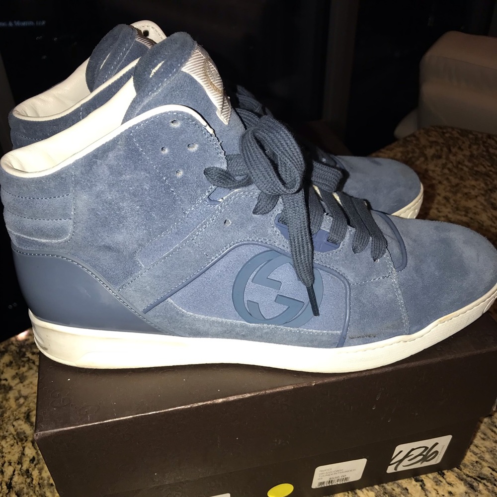 Blue Gucci Rebound sneaker 100% authentic